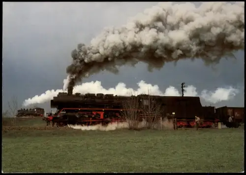 Eisenbahn Motiv-AK Dampflokomotive Güterzugdampflokomotiven 50   1991