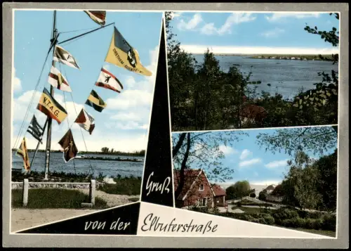 Ansichtskarte Glienitz-Neu Darchau 3 Bild Elbuferstraße 1978