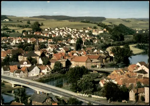 Ansichtskarte Rotenburg a. d. Fulda Blick auf Stadt und Brücken 1978