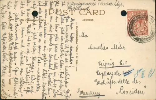 Postcard Ayr Sea Front and Rock Garden 1930