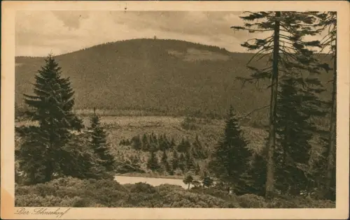 Ansichtskarte Gehlberg Fernblick auf den Schneekopf 1928