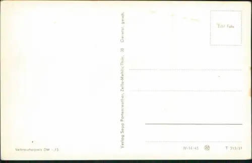 Zella-Mehlis Umland-Ansichten „Gebrannte Stein" mit Ruppberg 1957