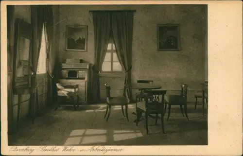 Dornburg-Dornburg-Camburg Dornburg Schloss Goethes Wohn- u. Arbeitszimmer 1940