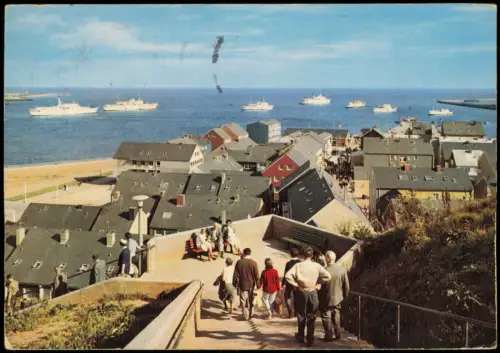 Ansichtskarte Helgoland (Insel) Blick zur Reede 1968