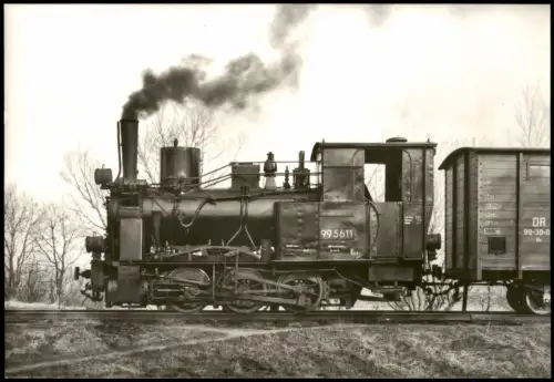 Ansichtskarte  Dampflokomotive Franzburger Kreisbahnen 1977