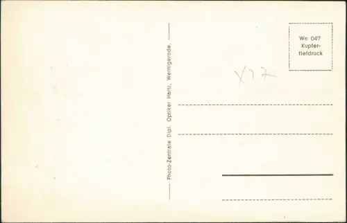 Ansichtskarte Wernigerode Ausschnitt des blumengeschmückten Rathauses 1934