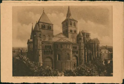 Ansichtskarte Trier Liebfrauenkirche und Dom 1924