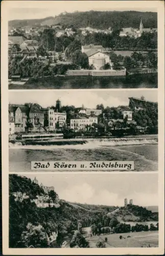 Ansichtskarte Bad Kösen 3 Bild Stadtansichten 1956
