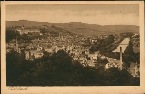 Ansichtskarte Rudolstadt Blick über die Stadt 1927