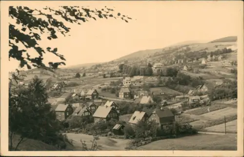 Ansichtskarte Goldlauter-Suhl Blick auf die Stadt 1957