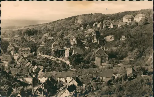 Bad Frankenhausen Panorama-Ansicht, Stadt Teilansicht zur DDR-Zeit 1959