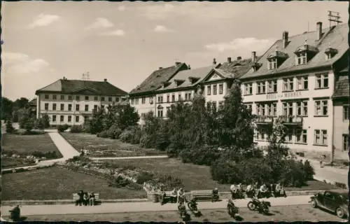 Ansichtskarte Bad Frankenhausen Partie am Anger zur DDR-Zeit 1959