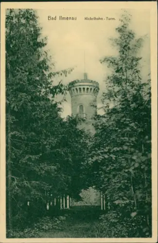 Ansichtskarte Ilmenau Kickelhahn Partie am Kickelhahn Turm 1910