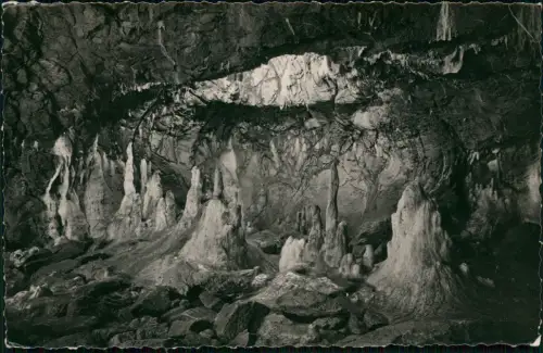 Rübeland (Harz Tropfsteinhöhle Hermannshöhle Blaue Grotte 1961