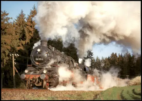 Triptis Dampf-Güterzuglokomotive 58 1111-2 bei Remtendorf/Thür. 2006