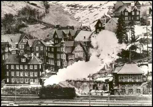 Ansichtskarte Lauscha Dampflokomotive BR 95 027 Rangieren 1983