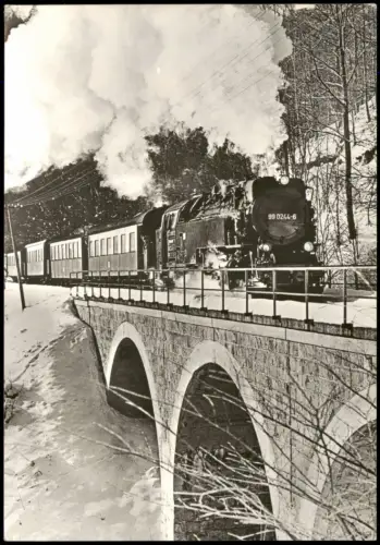 Ilfeld-Harztor Harzbahnen im Winter: zwischen Ilfeld und Netzkater 1982