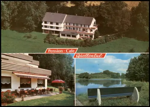 Ansichtskarte Bünde 3 Bild Pension Quellental Randringhausen 1985