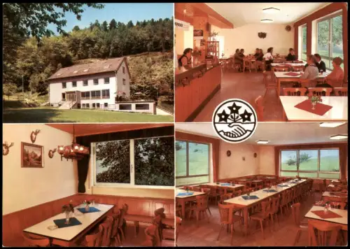 Ansichtskarte Niedersimten-Pirmasens Naturfreundehaus 4 Bild Gastraum 1974