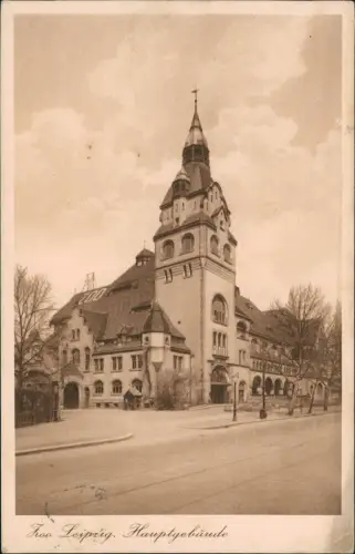 Ansichtskarte Leipzig Zoo Leipzig Hauptgebäude 1930