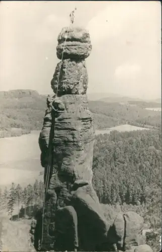 Pfaffendorf Königstein Sächsische Schweiz Kletterer Barbarine zur DDR-Zeit 1972