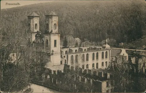 Ansichtskarte Bad Herrenalb Ortsansicht Frauenalb, Gebäude-Ansicht 1910