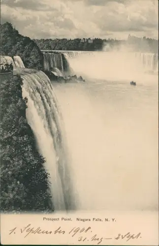 Niagara Falls (NY) Prospect Point Niagara Falls, N. Y. (Wasserfall) 1908