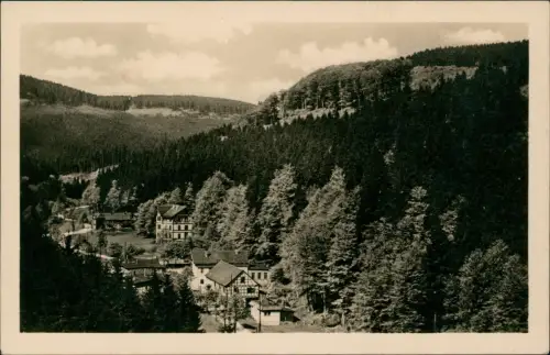 Gehlberg Panorama-Ansicht Blick ins wilde Geratal zur DDR-Zeit 1954/1953