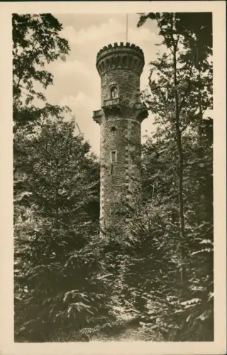 Ansichtskarte Ilmenau Aussichtsturm-Kickelhahn zur DDR-Zeit 1953