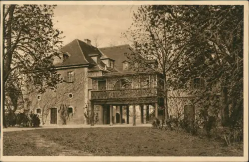 Ansichtskarte Tiefurt-Weimar Schloß Schlößchen Tiefurt 1920