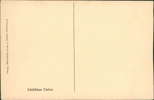 Ansichtskarte Tiefurt-Weimar Schloß Schlößchen Tiefurt 1920