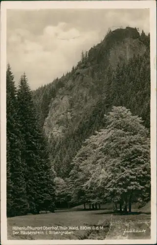 Oberhof (Thüringen) Umland-Ansicht Thür. Wald Räuberstein i. Silbergraben 1936