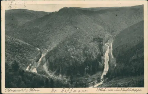 Ansichtskarte .Thüringen Teufelstreppe 1930