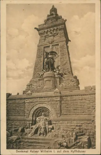 Kelbra (Kyffhäuser) Kaiser-Friedrich-Wilhelm Barbarossa-Denkmal 1924
