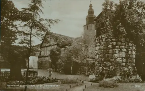 Ansichtskarte Sondershausen Am alten Gottesacker - Fotokarte 1931