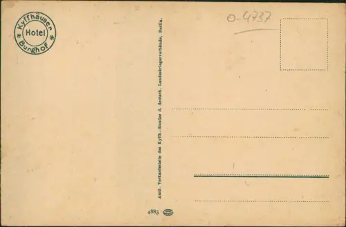 Kelbra (Kyffhäuser) Kaiser-Friedrich-Wilhelm Barbarossa-Denkmal 1926