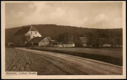 Ansichtskarte Lohr am Main Lohrerstraße - Spessart 1925