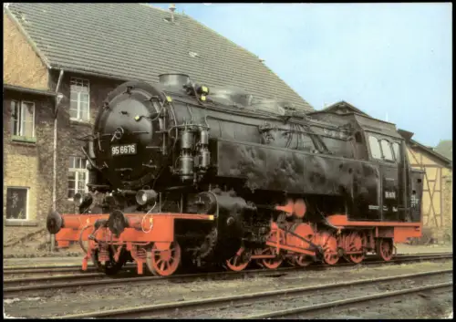 Ansichtskarte Dresden Museumslokomotive „Mammut“ (95 6676) 1980