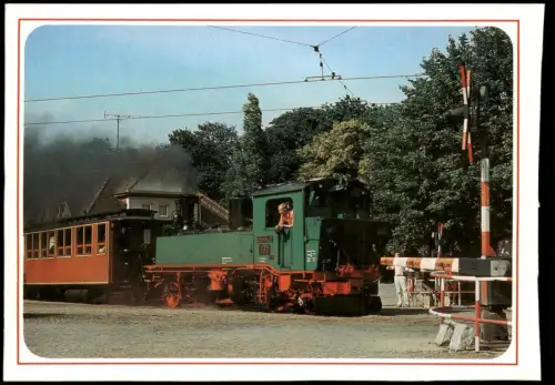 .Sachsen Lößnitzgrundbahn Schmalspurdampflokomotive 99 539 IV K 132 1986