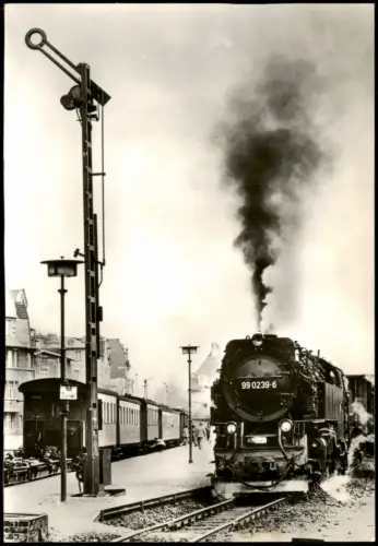 Ansichtskarte  Bf. Nordhausen PKM,,Harzquerbahn", Folge 2 1980