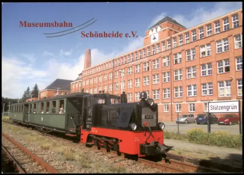 Stützengrün Diesellok der Museumsbahn im Bahnhof Stützengrün 2015
