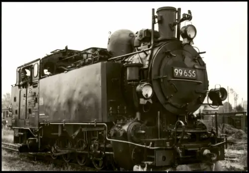 Ansichtskarte  Schmalspurlokomotive 99 655 (sächs. VI K) 1969