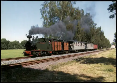 Nebitzschen Mügeln Neubaudampflokomotive  Nr. 54 historischem Sachsenzug 2010