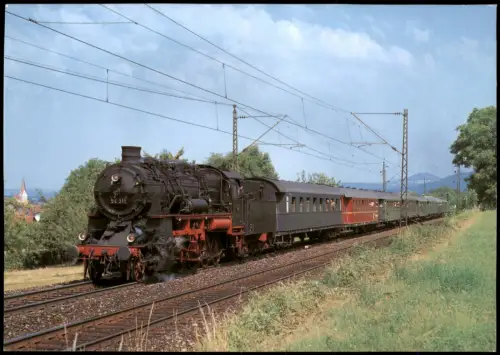 Gingen am Fils Dampf-Güterzuglokomotive 58 311 mit Sonderzug 2002