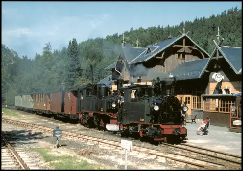 Oybin Historischer Zittauer Sachsenzug im Bahnhof Kurort Oybin 2010