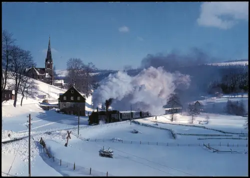 Hammerunterwiesenthal-Oberwiesenthal Schmalspurdampflokomotive 1988