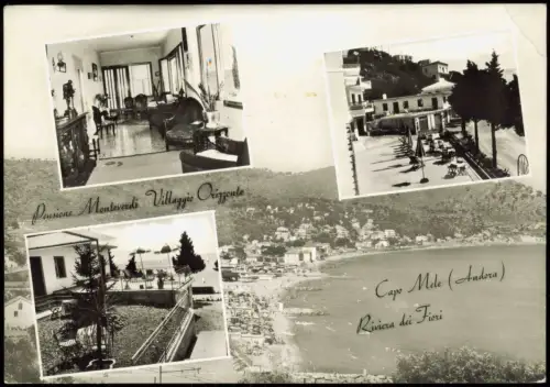 Andora Pensione Monteverdi Villaggio Orizzonte Cape Male Riviera dei Fiori 1962