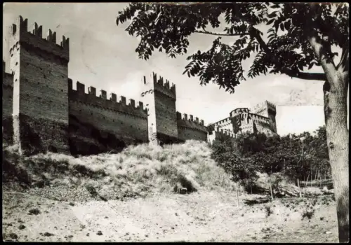 Cartolina .Italien Italia GRADARA La Rocca con torri (Italien Burg) 1959