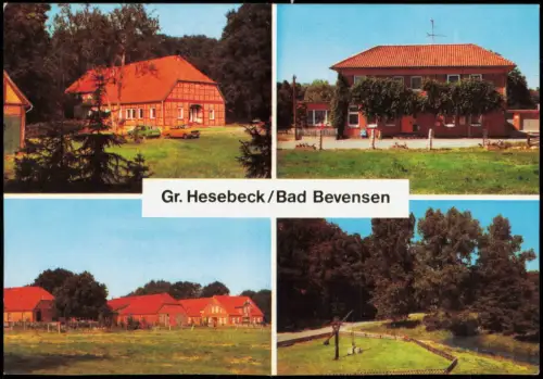 Bad Bevensen Mehrbild-AK Gr. Hesebeck Gastwirtschaft H. Schmidt 1970