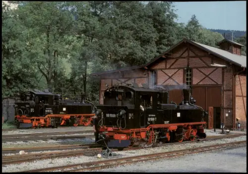Rittersgrün-Breitenbrunn Erzgebirge Dampflokomotive Schmalspurbahn-Museum 2001
